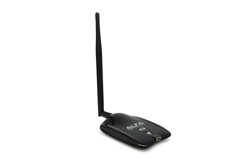 ALFA AWUS036NHA Wireless B/G/N USB Adaptor - 802.11n - 150 Mbps - 2.4 GHz - 5 dBi Antenna - Long Range - Atheros Chipset - Windows XP/Vista 64-Bit/128-Bit Windows 7 Compatible, TAA Compliant