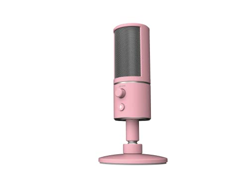 Razer RZ19-02290400-R3M1 Seiren X Quartz Compact USB Condenser Microphone, with Integrated Shock Absorber and Supercardioid Recording Pattern for Streamers