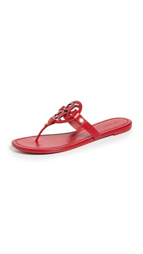 Tory Burch Women's Miller Sandals, Red, 9 Medium US