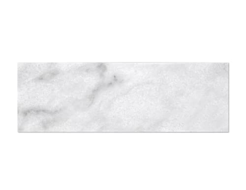 Tenedos Carrara Blante 4x12 Subway Marble Tile (24 Pieces) (Honed)