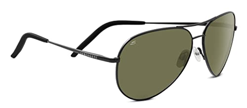 Bolle Serengeti Carrara Polarized Sunglasses, Shiny Gunmetal, 60mm