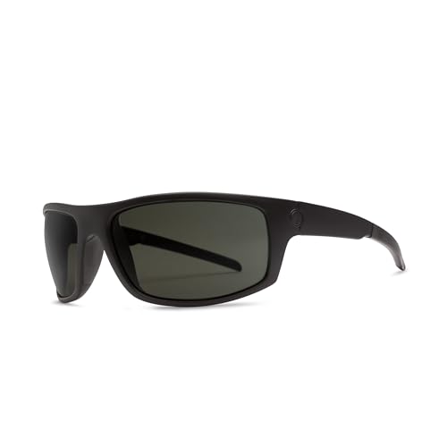 Electric mens Electric Visual Tech One Xls Matte Black/Polarized Grey Sunglasses Sunglasses, Matte Black, 139 mm US