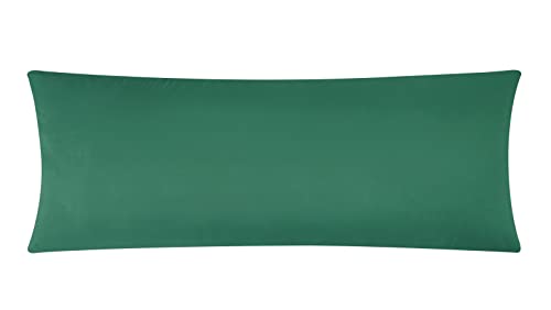Evolive Ultra Soft Microfiber Body Pillow Cover/Pillowcases 21'x54' with Hidden Zipper Closure (21'x54' Body Pillow Cover, Evergreen)