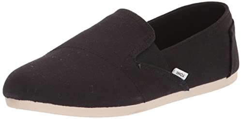 TOMS womens Redondo Loafer Flat, Black, 8.5 US
