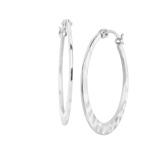 Silpada .925 Sterling Silver Hoop Earrings for Women, Jewelry Gift Ideas, Full Circle'
