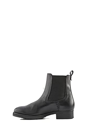 Frye Melissa Double Sole Chelsea Boots for Women - Rugged and Comfortable Leather Lined Slip On Classics with Leather Outsole and Antique Metal Hardware, Black - 9 M