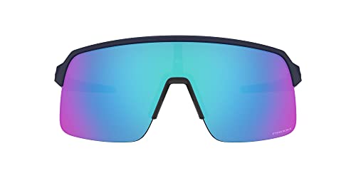 Oakley Men's OO9463 Sutro Lite Rectangular Sunglasses, Matte Navy/Prizm Sapphire, 39 mm