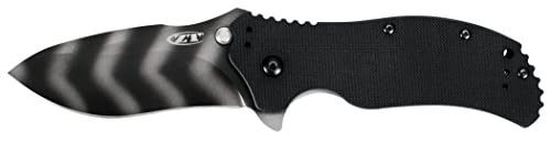 Zero Tolerance 0350TS; Folding Pocket Knife; 3.25 in. S30V Stainless Steel Blade with Tiger-Stripe Tungsten DLC Coating, G-10 Handle, SpeedSafe Assisted Opening and Quad-Mount Pocketclip; 6.2 OZ.