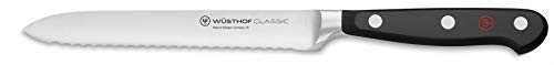 WÜSTHOF Classic 5' Serrated Utility Knife, Black