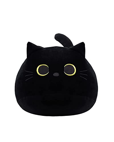 iBccly Black Cat Plush Toy: Soft, Stuffed Animal Pillow, Baby Sofa Decoration, Cat-shaped Design