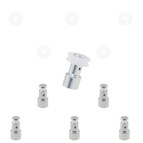 DGZZI 6PCS Replacement Float Valve Universal Replacement Float for Pressure Cookers Electric Pressure Cooker Float Valve Kit Float Stem and Rubber Cushion Fits Most Models of Power Pressure Cooker