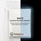 Heavenly White Glow in The Dark & UV Reactive Pigment Powder - 30 Grams