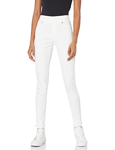 Amazon Essentials Women's Stretch Pull-On Jegging (Available in Plus Size), White, 8 Long