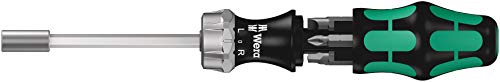 Wera 05073661002 Kraftform Kompakt 27 RA Slotted Ratcheting Screwdriver, 1/4' Head, MULTI
