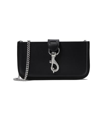Rebecca Minkoff Phone Crossbody with Crystal Dog, Black