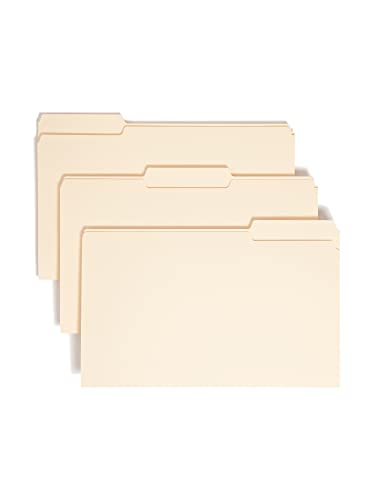 Smead Standard File Folders, 100 Count, Manila, 1/3-Cut Tabs, Legal Size (15330)