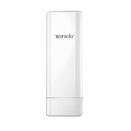 Tenda 2.4GHz Long Range Smart Manage Outdoor CPE, 150Mbps, 12dBi, 5km+|Point to Point Wireless Bridge| Fast Ethernet Ports, Passive PoE Powered, IP64 Weatherproof, 6KV Lightning Protection, White(O3)
