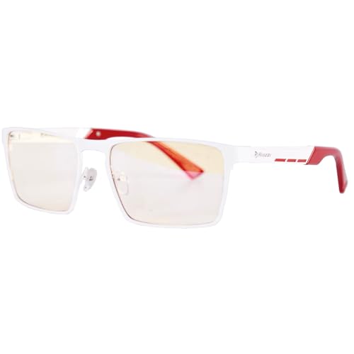 Arozzi - Visione VX800 Blue Light Blocking Computer and Gaming Glasses - Anti-Glare, UV Protection - White