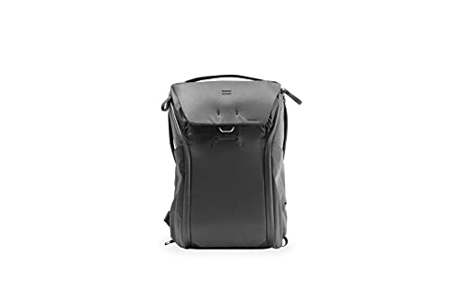 Peak Design Everyday Backpack V2 20L Black, Camera Bag, Laptop Backpack with Tablet Sleeves (BEDB-20-BK-2)