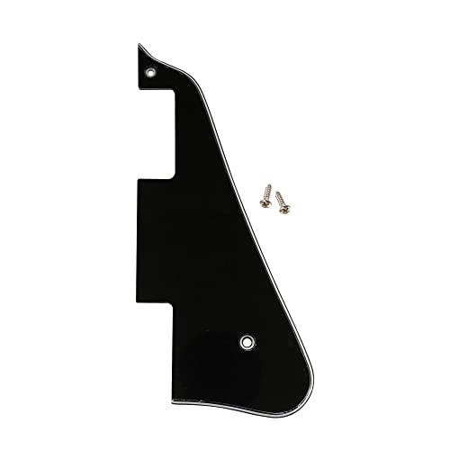 Musiclily Electric Guitar Pickguard for Epiphone Les Paul Modern Style, 3Ply Black