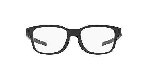 Oakley Men's Ox8114 Latch Ss Square Prescription Eyeglass Frames, Satin Black/Demo Lens, 50 mm