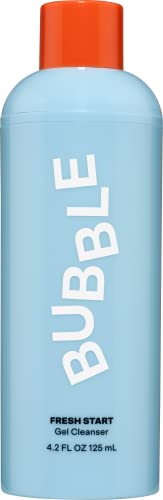 Bubble Skincare Fresh Start Gel Cleanser - PHA + Caffeine for Skin Calming, Texture + Acne Support - Sensitive Skin Friendly Deep Pore Facial Cleanser (125ml)