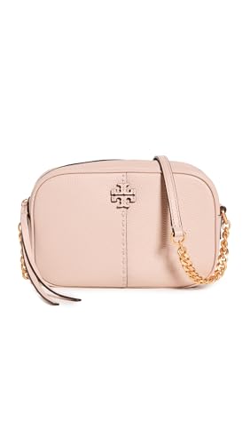 Tory Burch Women's McGraw Camera Bag, Goan Sand, Off White, Pink, One Size