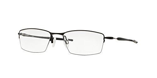 Oakley Men's Ox5113 Lizard Rectangular Prescription Eyeglass Frames, Satin Black/Demo Lens, 54 mm