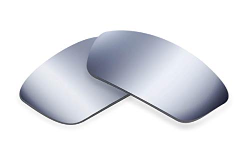 SFx Replacement Sunglass Lenses Compatible for Bolle Meltdown 56mm (Polarized Flash Silver Mirror Black Pair-SFxUltra)
