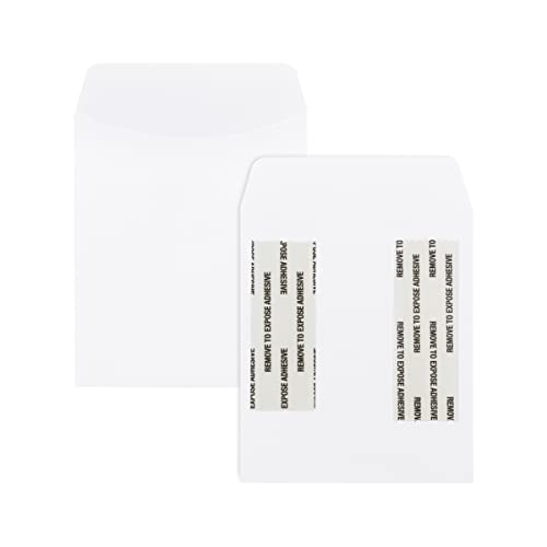 Hygloss Library Card Pockets Perfect for Classroom, Arts & Crafts & Much More-Self-Adhesive-3.5” x 5”, White, 30 Count