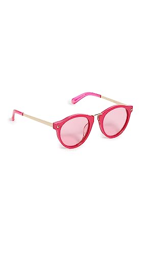 Karen Walker Women's Helter Skelter 22 Sunglasses, Pink, One Size