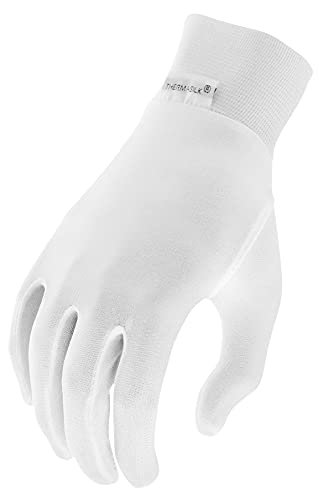 Terramar Kid's Thermasilk Ultra thin Performance Liner Gloves, Natural, Small (5), Beige