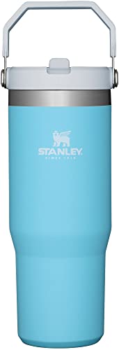 Stanley IceFlow Stainless Steel Tumbler with Straw - Vacuum Insulated Water Bottle for Home, Office or Car Reusable Cup Leakproof Flip Cold 12 Hours Iced 2 Days (Pool)