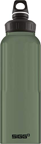 SIGG Water Bottle WMB Traveller (1.5l L), Leaf Green, Extra Large Reusable Water Bottles, Lightweight Leak Proof Water Bottle, Adventure-Ready Outdoor Travel Bottles, 50oz