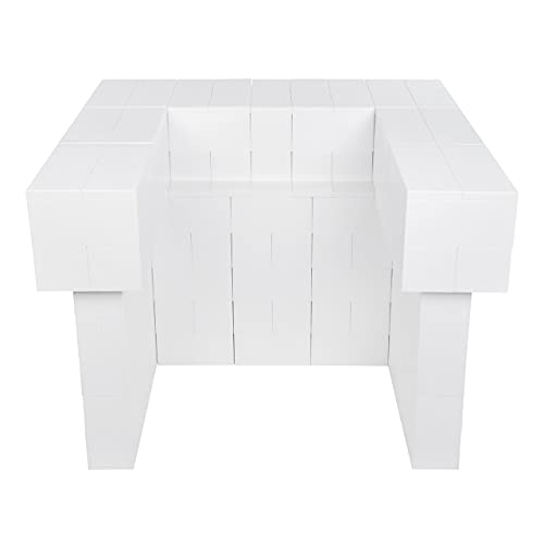 EverBlock 4’ Full 2 Layer Cantilever Bar & Counter Kit | for Home, Sales or Event Use | Giant Building Blocks | Easy to Connect & Reuse | Build Displays & Structures | Transluscent