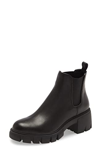 Steve Madden Women's HOWLER Ankle Boot, Black, 9