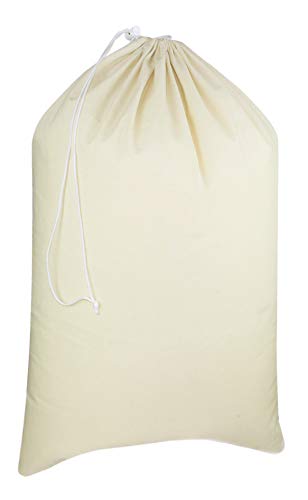 COTTON CRAFT Extra Large Laundry Bags - Heavy Duty Cotton Canvas Drawstring Closure Washable Laundry Bag - Back to School Travel College Dorm Basket Hamper Liner Toys Clothes Organizer Sack -XL 28x36