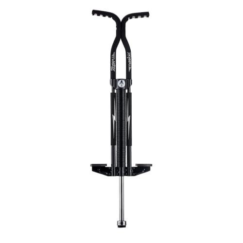 Flybar Master Pogo Stick for Kids, Ages 9+, 80 to 160 Pounds, Easy Grip Handles, Anti-Slip Pegs, Outdoor Toys for Boys, Jumper Toys for Girls, Outside Toys for Kids, Tweens and Teens (Black/Silver)