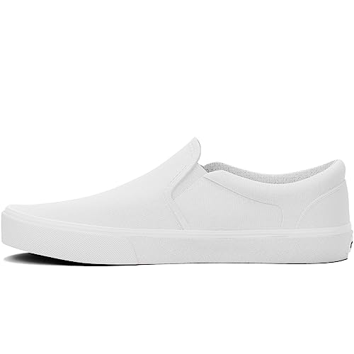 Vans Women's Asher Low Slip On Sneaker Wht/Wht 6 Medium US