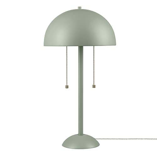 Globe Electric Novogratz x 65850 Haydel 21' 2-Light Table Lamp, Sage Green, Double On/Off Pull Chain