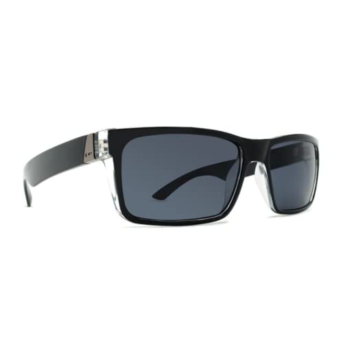Dot Dash Lads Adult Sunglasses, Black Clear/Grey  One Size