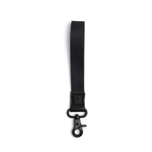Cool Wrist Lanyard Strap for Men & Women | Cute Key ID Badge & Wallet Holder (Black)