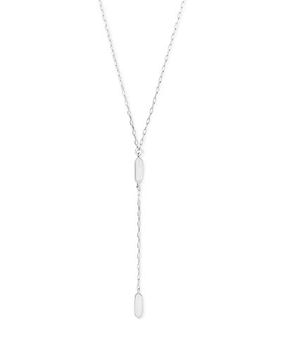 Kendra Scott Fern Y Necklace for Women, Fashion Jewelry, 14k Rhodium-Plated