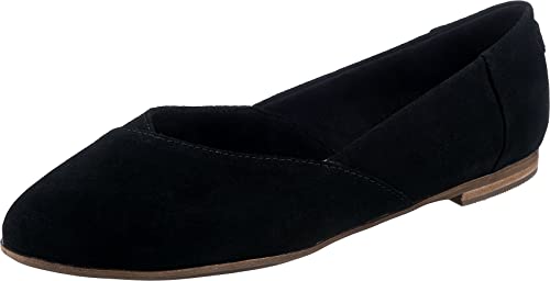 TOMS Women's Jutti Neat Loafer Flat, Black, 8