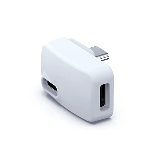 NexiGo Type-C Adapter for Oculus Quest 2, Dual Input Ports, No Latency for Data Transferring, Compatible with VR Headset, PC, and Laptop