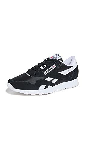 Reebok Men's Classic Nylon Sneaker Black/White
