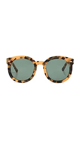 Karen Walker Women's Super Duper Strength 22 B Sunglasses, Tort, Brown, Print, One Size