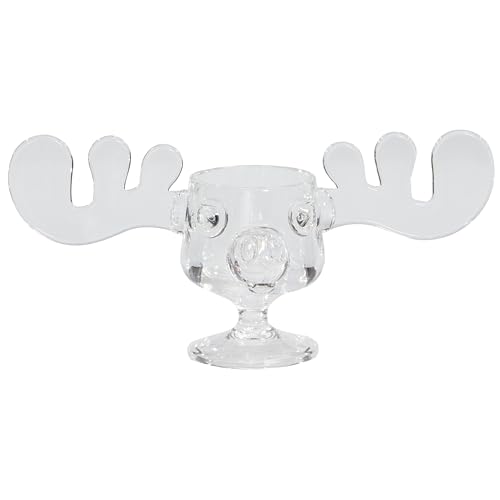 Vacation Movie Moose Mug Acrylic Christmas Clear Eggnog Mug (1 Pack)