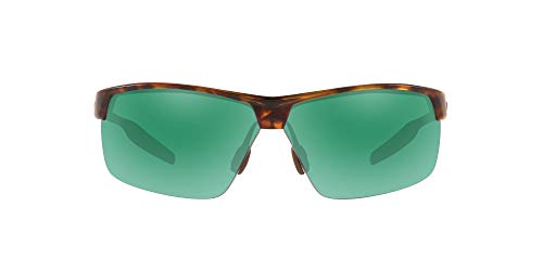 Native Eyewear Hardtop Ultra XP Rectangular Sunglasses, Desert Tortoise/Green Reflex Polarized, 71 mm