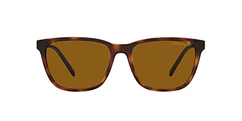 ARNETTE Man Sunglasses Dark Havana Frame, Brown Polarized Lenses, 57MM